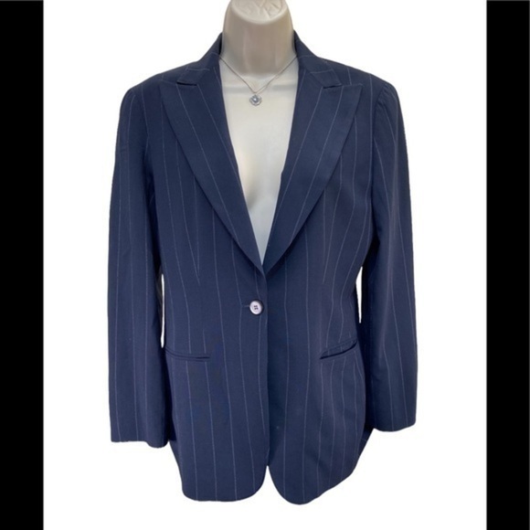 Giorgio Armani A Milano Borgonuovo 21Blazer navy & white strips